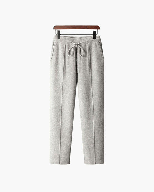 Wool Straight-Leg Sweatpants