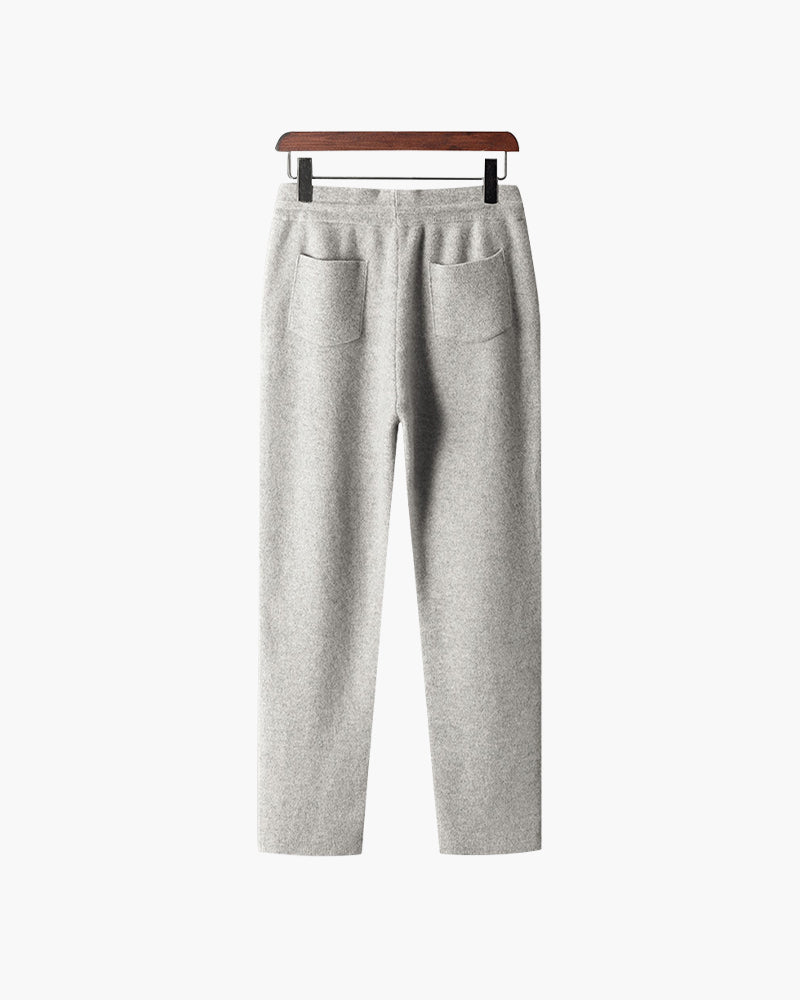 Wool Straight-Leg Sweatpants